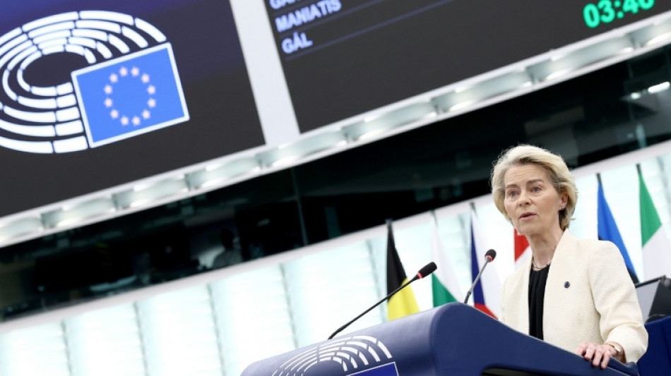 Vis&eacute;e par une motion de censure, von der Leyen face aux eurod&eacute;put&eacute;s