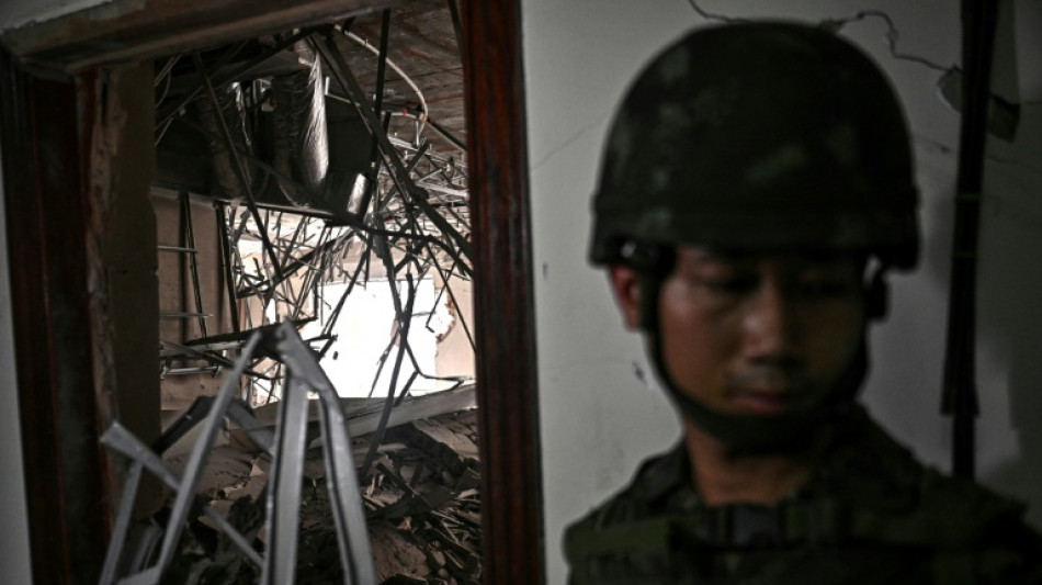 Behind Cambodian border casino, Thai military shows off a scam hub