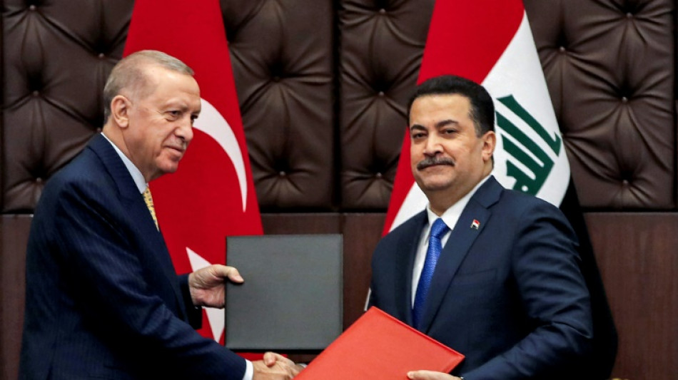 Turkey's Erdogan in Iraq to talk security, water and oil