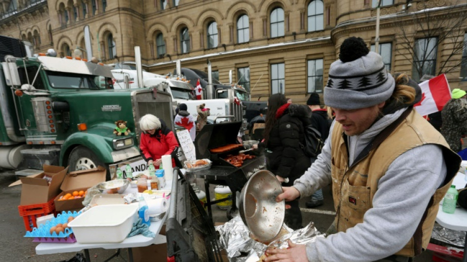 A Ottawa, la logistique bien rodée des manifestants 