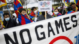 Tibetans protest 'Games of shame' at Olympic HQ  
