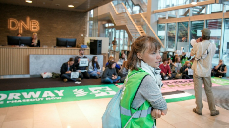 Klimaaktivisten um Thunberg blockieren Finanzinstitute in Oslo