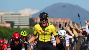 Visma's Kooij wins Giro stage on Napoli seafront