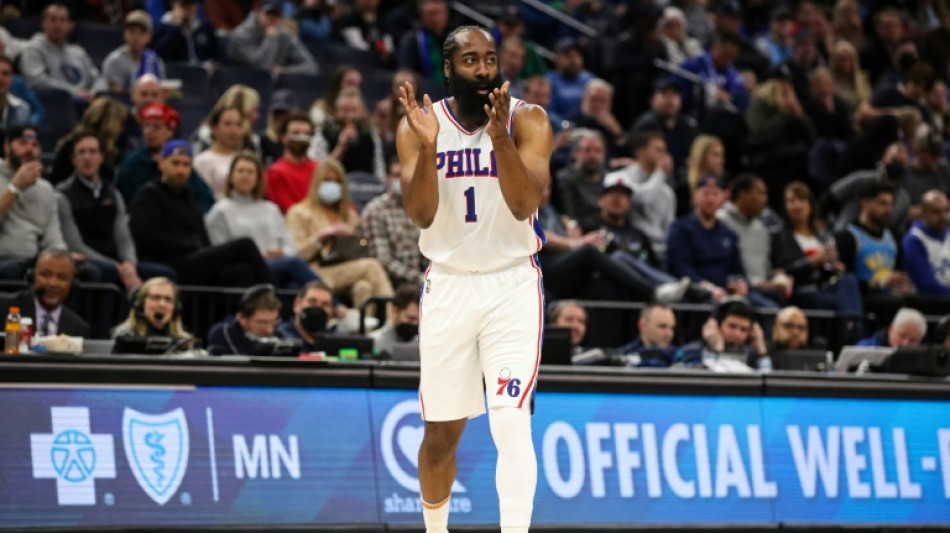 NBA : D&eacute;buts r&eacute;ussis pour Harden avec les Sixers, Phoenix tombe