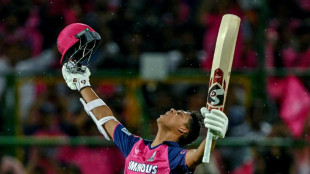 Jaiswal ton powers toppers Rajasthan to big IPL win