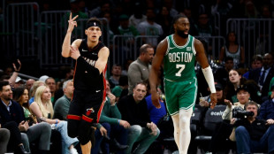 Heat's three-point barrage stuns Celtics to level playoff series