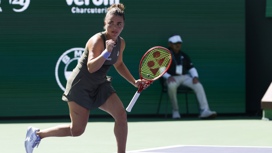 Tennis: Wta Miami; battuta l'americana Townsend, Paolini parte bene