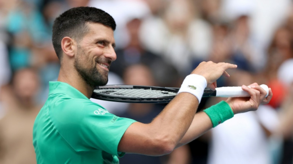 Miami: Djokovic visera un 100e troph&eacute;e en finale dimanche contre le jeune Tch&egrave;que Mensik