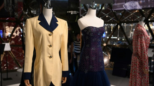 Princess Diana's dresses on display in Hong Kong ahead of auction