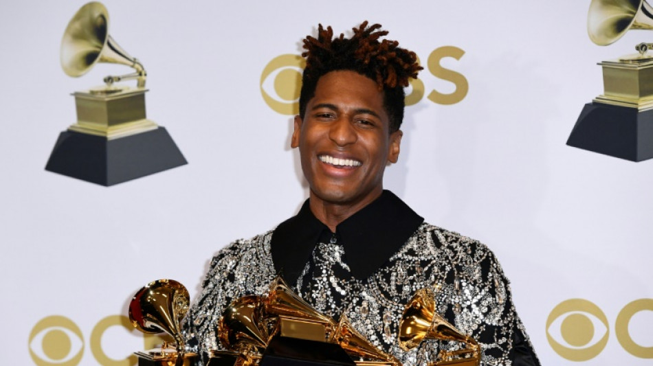 Stars roll dice for Grammys gold in Vegas, Batiste wins three early
