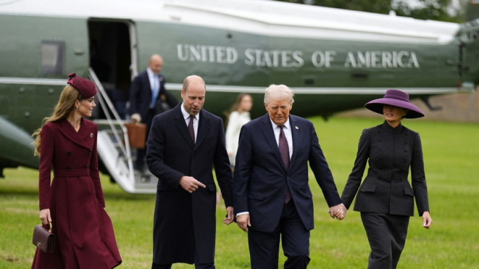 Trump accueilli par le roi &agrave; Windsor au premier jour de sa visite d'Etat au Royaume-Uni