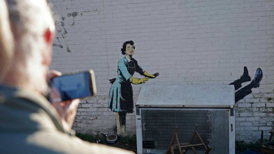 Pour la Saint-Valentin, Banksy d&eacute;voile une oeuvre sur les violences conjugales