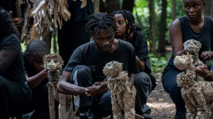 Herd of animal puppets treks from Africa to Europe in climate action