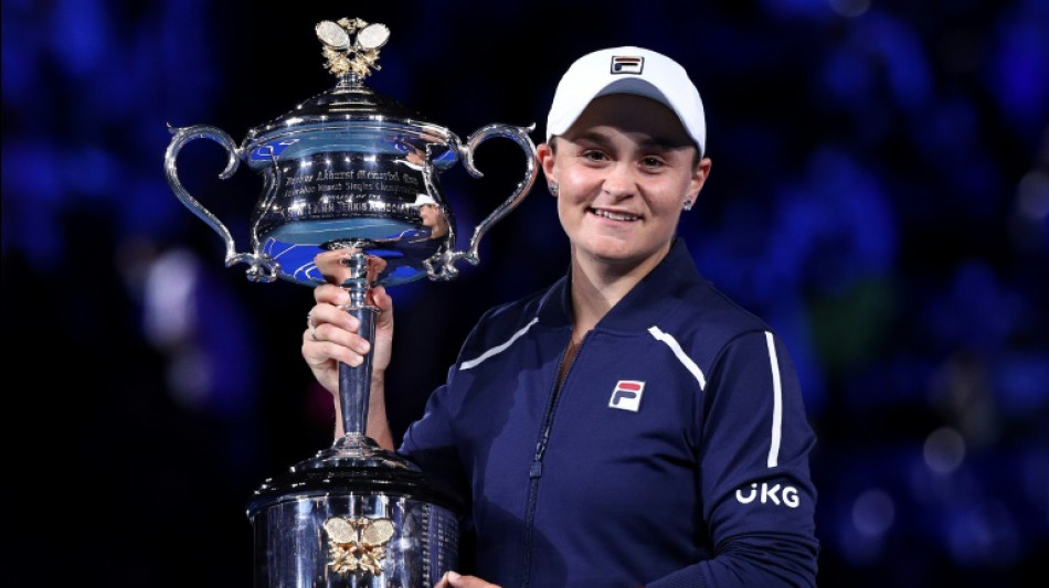Rod Laver, Kylie Minogue lead tributes to 'complete player' Barty