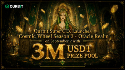 Ourbit SuperCEX Launches "Cosmic Wheel Season 3. Oracle Realm" on September 2 with 3M USDT Prize Pool
