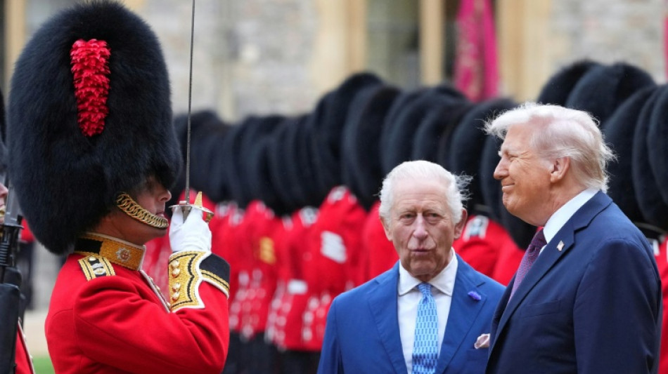 Accueil royal spectaculaire &agrave; Windsor pour Trump en visite d'Etat