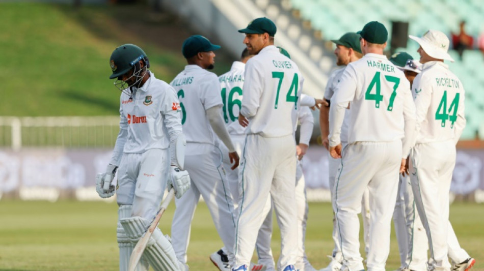Bangladesh crumble in pursuit of first Test victory against South Africa 