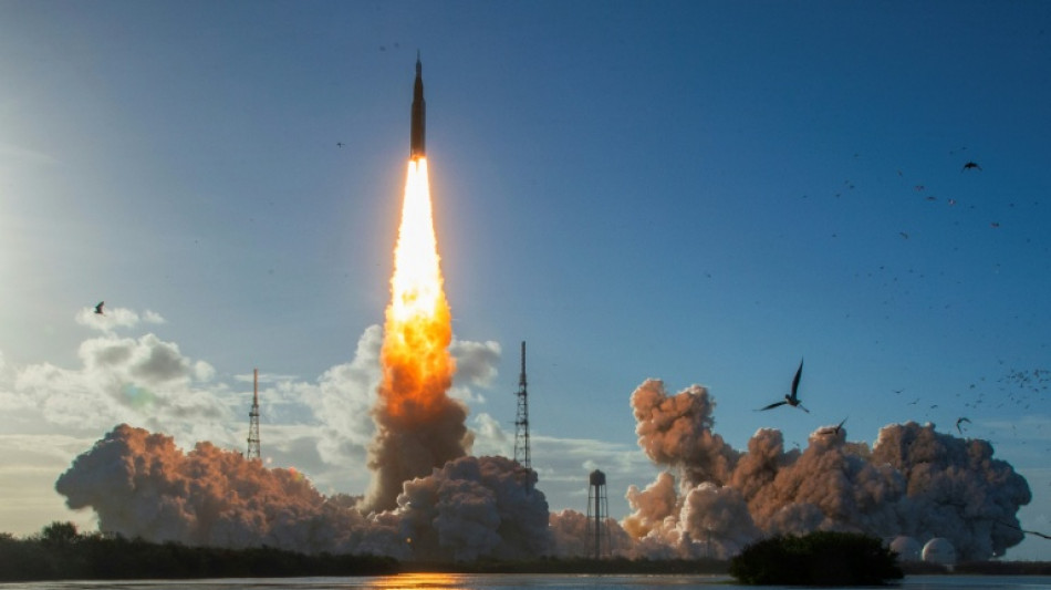 Artemis astronauts blast towards Moon on historic mission