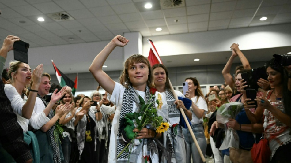 Greta Thunberg lands in Greece among Gaza flotilla activists deported from Israel